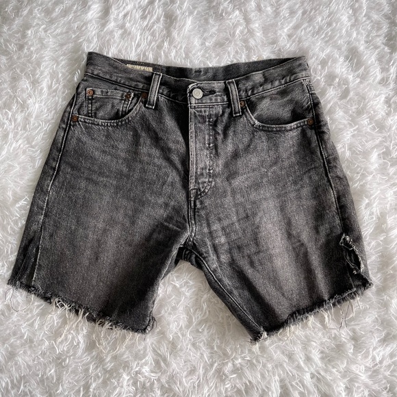 Levi's Pants - LEVI'S 501 '93 Washed Black Cut Off Denim Shorts